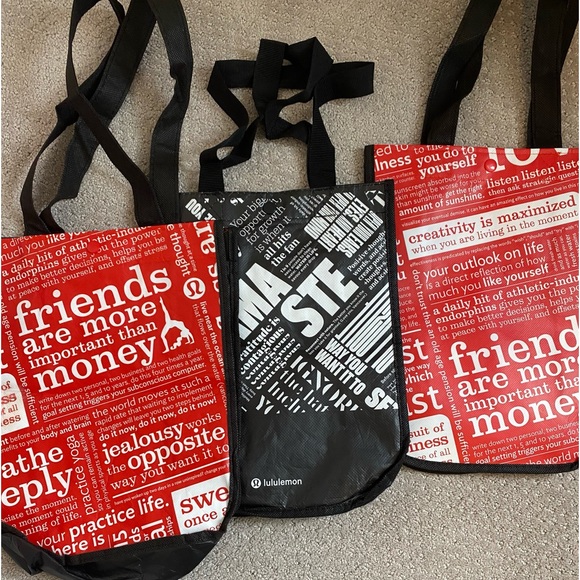 Lululemon Set of (3) Small Reusable Shopping Bags - Picture 4 of 4